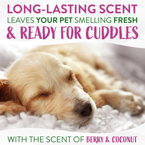 TropiClean Berry & Coconut Dog Wipes for Paws and Butt | Deep Cleaning Grooming Wipes | Safe for The Face | 100 Count