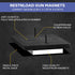 2-Pack Bedside Holster, Magnetic Handgun Mount for Standard or Platform Bed Frames, or Magnet Only Option, Pistol