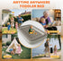60") Inflatable Toddler Travel Bed: Portable Blow Up Travel Toddler Bed with Safety Sides - Toddler Air Mattress