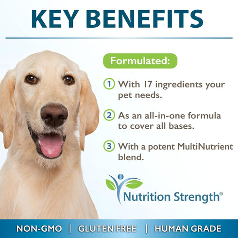 Sea Moss for Dogs - 750mg Black Seed Oil, 500mg Ashwagandha, 250mg Turmeric, 90 Tablets with Vitamin C & D3