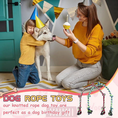 Dog Rope Toys for Extra Large Dogs, 2 Pack 6 Feet Tug of War Toy for Large Aggressive Chewers