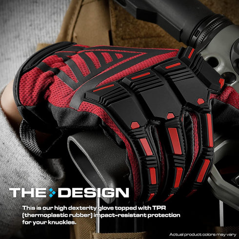 Glove Station Impulse Guard Tactical Gloves for Men, Touch Screen Ideal for Sports & Outdoors
