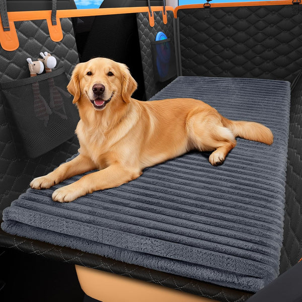 FURTIME Backseat Pet Bed Mat, Non-Slip Dog Bed for Car Back Seat,