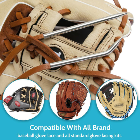 Hapisher Baseball Glove Lace Needle, Durable Lacing Needle for Baseball and Softball Glove Repair