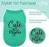 Expressive Polyester Dog Shirt Vest: Soft and Lightweight Puppy Shirt for Small and Medium Dogs, Featuring The Playful 'Cute but Psycho' Slogan Print Shirts Tank Top Pink 3XL