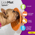 LickiMat Splash Dog Slow Feeder Bowl, Turquoise, Boredom Anxiety Reducer, Perfect for Food, Treats, Yogurt, Peanut
