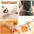 Undercoat Brush Grooming Rake for Dogs, Stainless Steel Tooth Comb, Deshedding Tool Set for Long-Haired Cats, 2 Piece