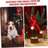 Christmas Pet Scarf, Mini Christmas Scarf for Wine Bottle Decorations, Pack of 10