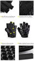 Fitgriff Workout Gloves (Padded) for Men & Women - Fingerless Gym Gloves for Weight Lifting, Training - Full Palm