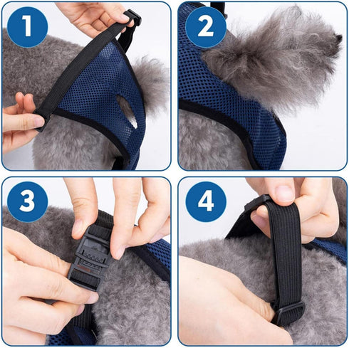 Adjustable Black Reusable Dog Diapers for Female Dogs (Size S)