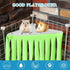 Shappy 2 Pcs Guinea Pig Hideout Corner Fleece Toys, Cute Ferret Hammock for Small Pets (Grey with Blue, Grey with Green)