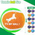 EXPAWLORER Squeaky Tennis Balls for Dogs, 12 Pack High Elastic Durable Balls for Aggressive Chewers