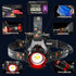 Rechargeable Headlamp 900000 High Lumens, Super Bright LED Head Lamp with Motion Sensing, 5 Modes
