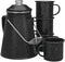 COLETTI Classic Enamel Set Coffee Percolator & Mugs The Most Nostalgic Camping