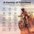 PRUNUS Wireless Waterproof Bike Speedometer and Odometer, Big LCD Screen, Touch Sensor for Outdoor Cycling