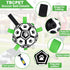 Dog Toys Soccer Ball with Straps - 7.6'' World Cup Interactive Tug of War Toy for Large Dogs, Outdoor Birthday Gift