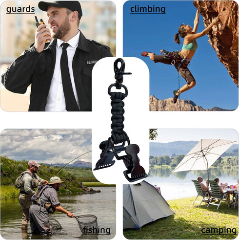 KUNN Double End Tactical Glove Clips for Work Glove Holders, Heavy Duty Belt and Outdoor Backpack