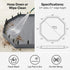 24" 600D PJYuCien Octagonal Playpen Bottom Pad for Side Metal Pet Pen, Waterproof Oxford with Raised Edges & Snap