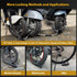 NDakter Heavy Duty Motorcycle U Lock with 4FT Chain, 15mm Shackle, Anti Theft Electric Bicycle Lock, 3 Keys