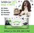 110 Biodegradable Dog Wipes, 100% Plastic Free for Full Body, Eye, Ear, Bum & Paws Grooming, Fragrance Free