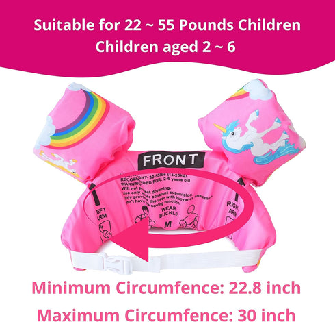 Puddle Swim Jumper for Kids 22 to 66 Pounds, Swim Vest and Floaties for Toddler and Child Safety