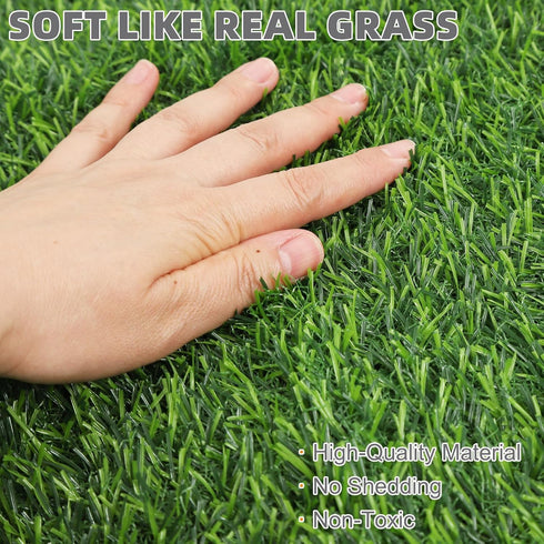 Tray,2 Pack 20"*25" KOOLTAIL Dog Grass Pad with Washable Pee Pads for Puppy Potty Soft Artificial Turf Multipurpose