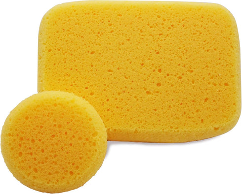Premium Synthetic Horse Tack Sponges: 12pc Value Pack with Cotton Bag for Saddles, Bridles, Boots, Leather Care