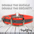 Regal Dog Products Small Orange Heavy Duty Reflective Dog Collar, Adjustable, Chew Proof & Waterproof