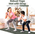 Robust Yoga Mat - 1/4" Thick Non-Slip with Position Lines, Includes Strap & Storage Bag, Eco-Friendly TPE