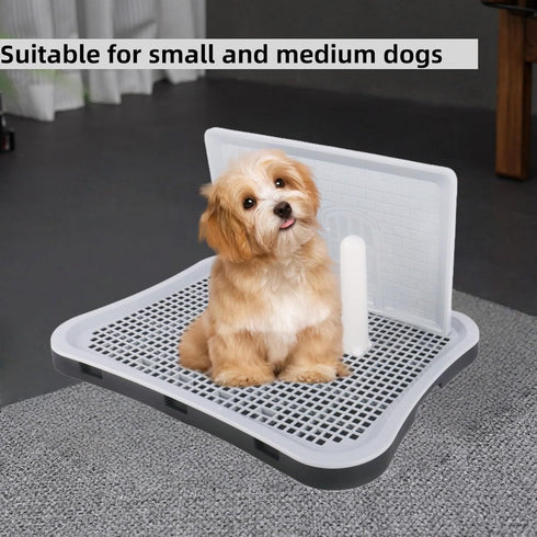 Dmnnlp 20"x15.5"x1.4" Indoor Dog Potty Tray with Splash Guard, Pee Pad Holder for Puppies & Small Dogs, Waterproof