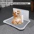 Dmnnlp 20"x15.5"x1.4" Indoor Dog Potty Tray with Splash Guard, Pee Pad Holder for Puppies & Small Dogs, Waterproof