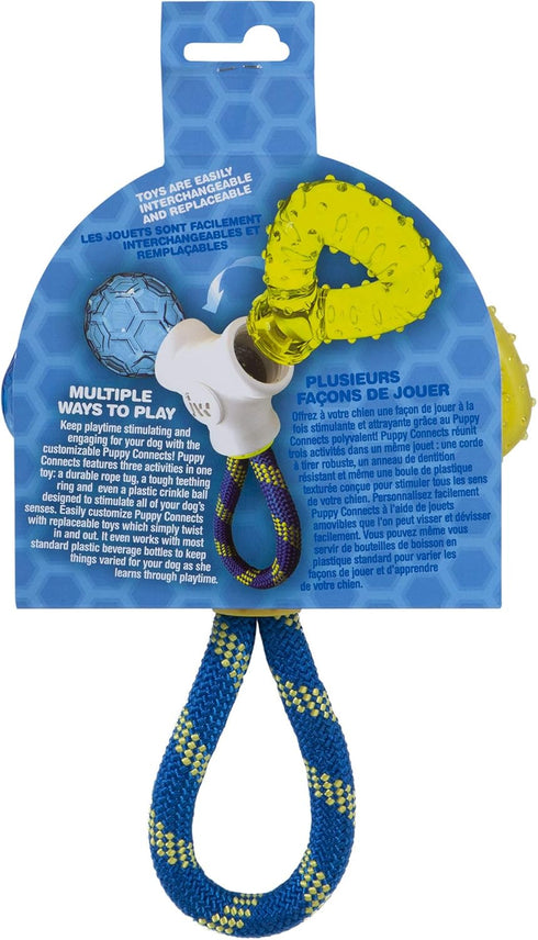 JW Pet Connects 3-in-1 Teething Chew Toy for Puppies