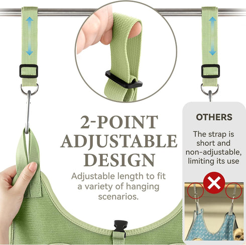 Dog Grooming Hammock for Nail Trimming, Sling for Dogs and Cats with Nail Clippers