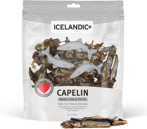 Whole Fish & Pieces Dog Treats - Icelandic+ Capelin