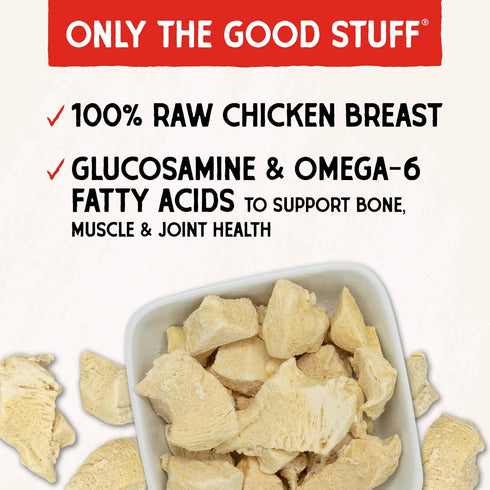 2.75oz Stella & Chewy's Freeze-Dried Raw Chicken Breast Dog Treats - Single Ingredient, No Additives - Premium Training