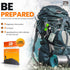 Rainier Rugged 5-in-1 Glow-in-The-Dark Fire Starter Kit - Compact Portable Hiking, Camping, Trekking, Emergency