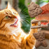 Generic Cat Teething Toy - Interactive Kitten Chew Toy for Indoor Outdoor Play, Fish Bone Wooden Teether | Relaxation
