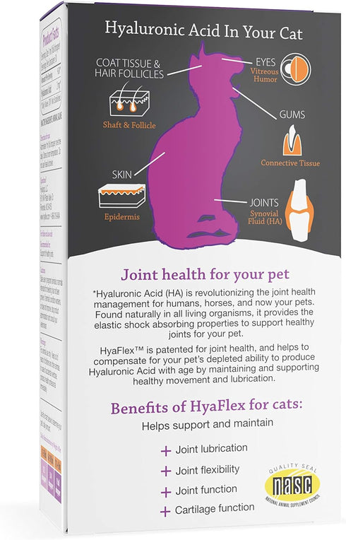 Hyalogic HyaFlex Hyaluronic Acid for Cats, Natural Cat Joint Supplement, 30ml