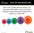 Champion Sports Rhino Gel Filled Medicine Ball Durable, Soft Grip Weighted Ball for Strength, Cardio, & Rebounder