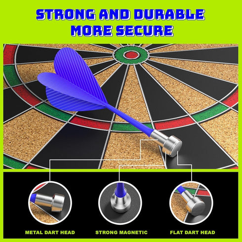 3-12 Magnetic Dart Board for Kids Indoor Outdoor Kids Games and Party Games, Christmas Birthday Gifts Toys for Boys Age