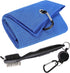 Golf Towels, Microfiber Waffle Pattern Tri-fold Towel with Brush Tool Kit, Clip Included