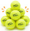 Dog Tennis Balls - 12 Pack Squeaky Interactive Toys for Training, Indoor Outdoor Play, 2.5" Rubber Balls for All Sizes