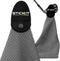 STICKIT Magnetic Towel, Gray - Microfiber Golf Towel with Deep Waffle Pockets and Strong Magnet