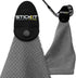 STICKIT Magnetic Towel, Gray - Microfiber Golf Towel with Deep Waffle Pockets and Strong Magnet