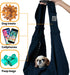 Abrasfba Pet Dog Sling Carrier, Reversible Soft Cat Carrier for Small Dogs, Adjustable Strap, Hands-Free Blue Puppy