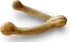 Pet Qwerks Wishbone BarkBone, Nylon Chew Toy for Aggressive Chewers, Peanut Butter Flavor, 8.25"