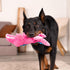 goDog Gators Durable Pink Squeaky Dog Toy, Large