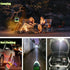 LIT-PaTH LED Camping Lantern, Rechargeable Light with Magnet Base, 4400 mAh, Large Green, Survival Kit