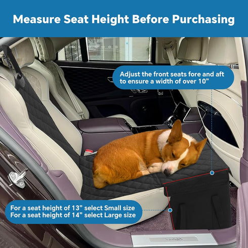 HOMBYS Back Seat Extender for Dogs,Dog Car Seat Cover with Storage Car Organizer,Dog Car Seat Extender with Storage