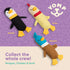Yomp Plush Duck Dog Toy Durable Stuffed, No Squeaker Dog Toys with Natural Canvas and Crinkle Paper Interactive Stuffed